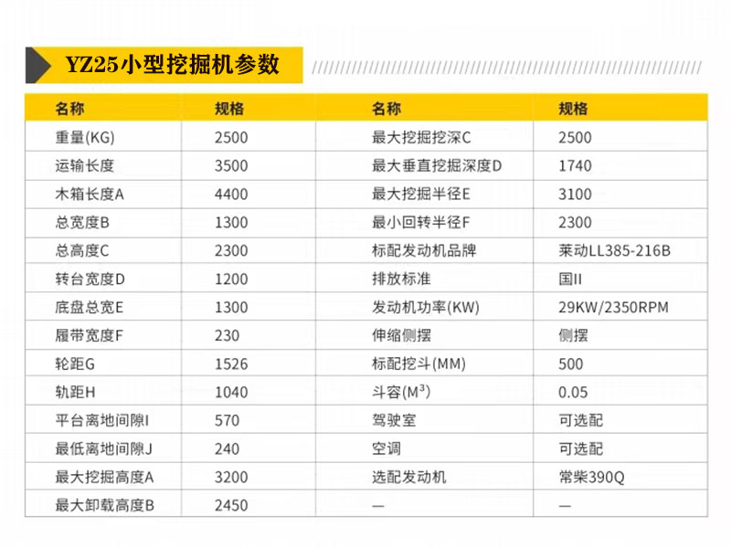 小型挖机YZ-25型